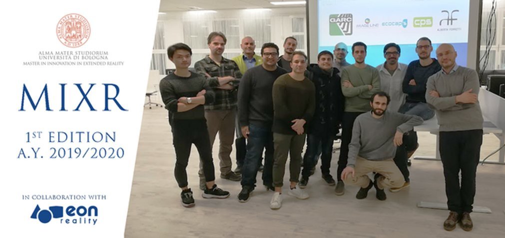 The MIXR Master in Innovation in Extended Reality class, University of Bologna, 2019/2020